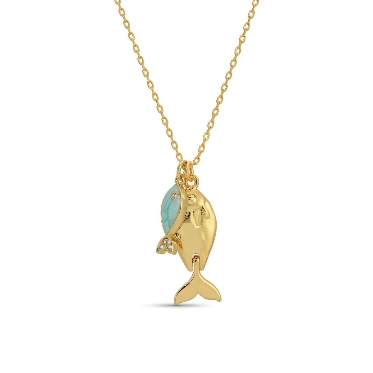 Large & Petite Fish Pendant Necklace The Happy Southerner