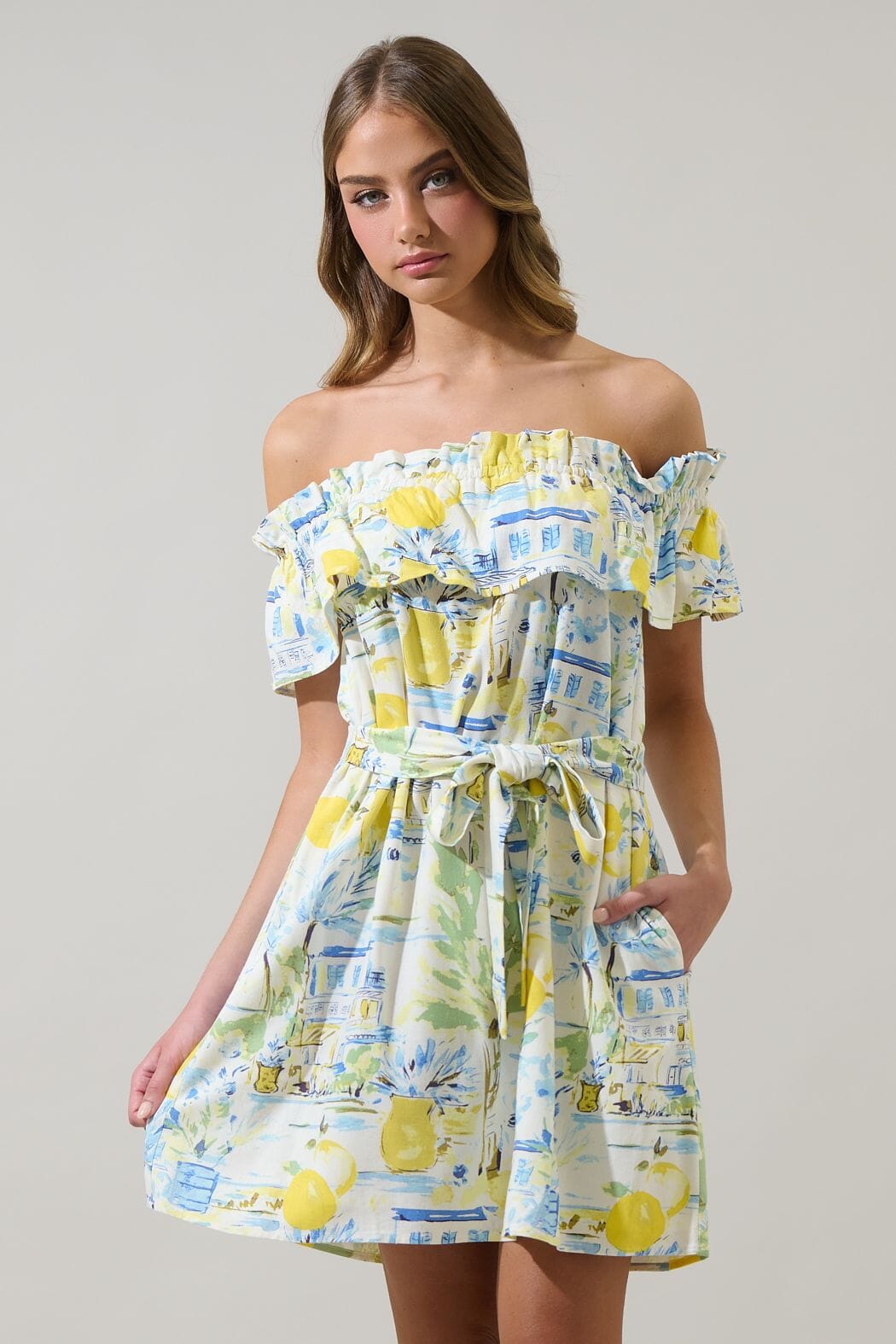 Lemon Love Vacay Mini Dress The Happy Southerner