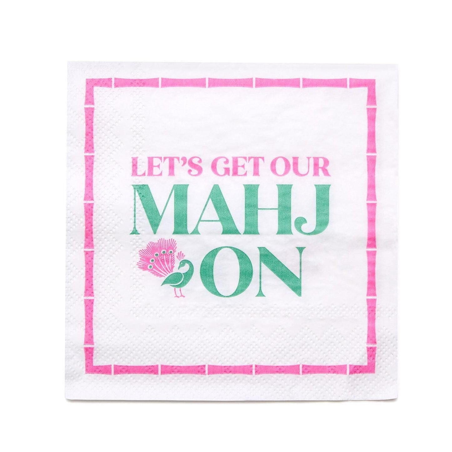 Let's Mahj On Cocktail Napkin The Happy Southerner