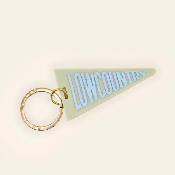 Lowcountry Pennant Flag Acrylic Keychain The Happy Southerner