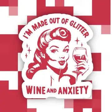 Made out of Wine Sticker The Happy Southerner