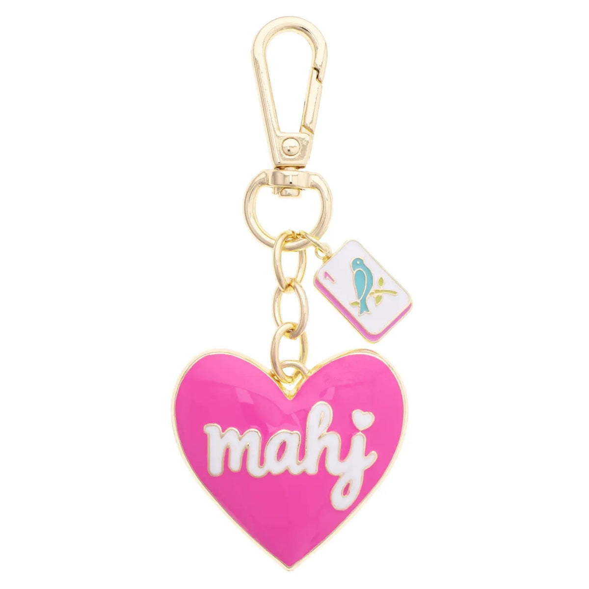 Mahj Enamel Heart Bag Charm The Happy Southerner
