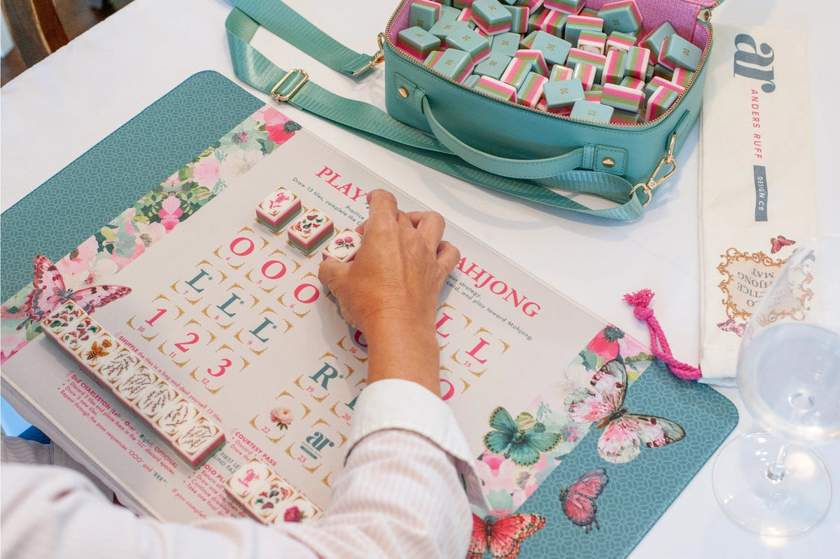 Mahj In Bloom Solo Play Mahjong Mat The Happy Southerner