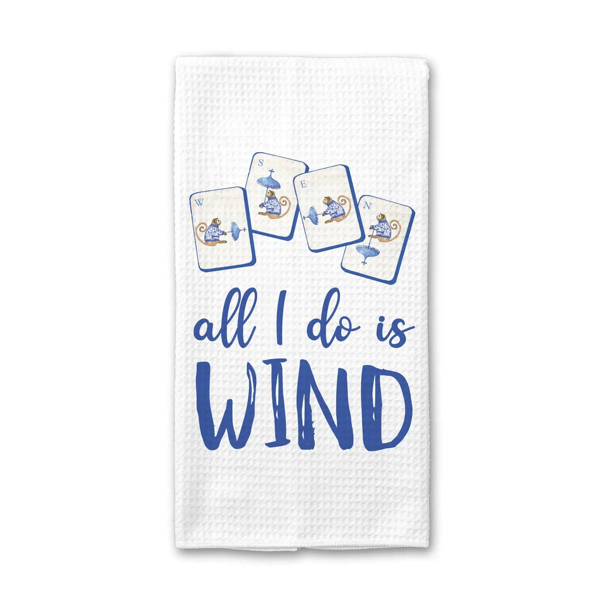 Mahjong All I Do Is Wind Kitchen Towel The Happy Southerner