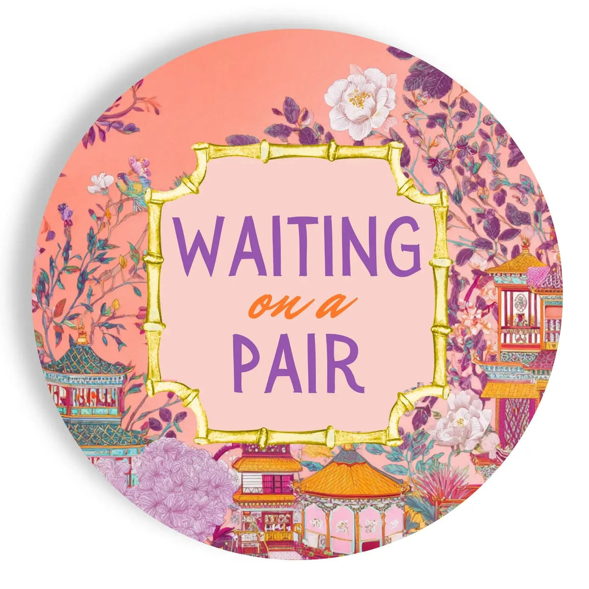 Mahjong Appetizer Plates “Waiting On A Pair” 7" Paper Plates The Happy Southerner