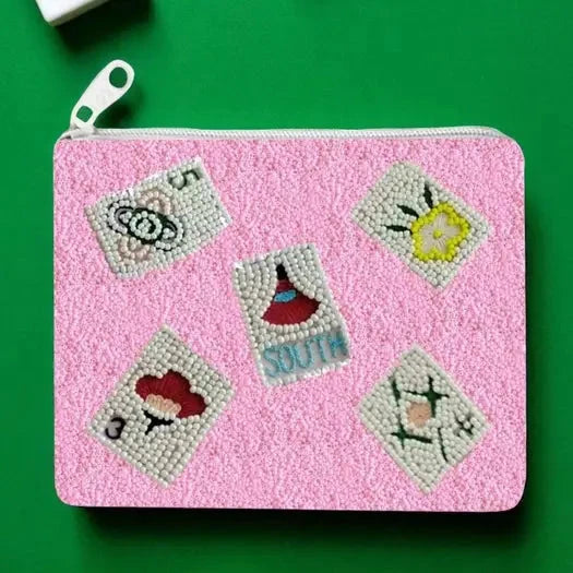 Mahjong Beaded Coin Purse The Happy Southerner