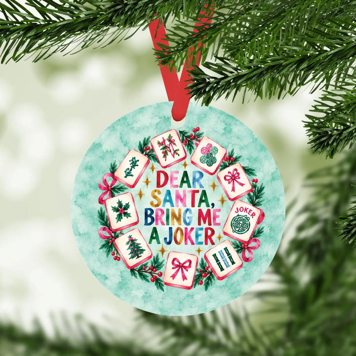 Mahjong Bring Me Joker Christmas 2026 Ornament The Happy Southerner