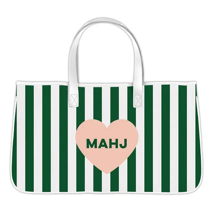 Mahjong Canvas Tote - Mahj Heart The Happy Southerner