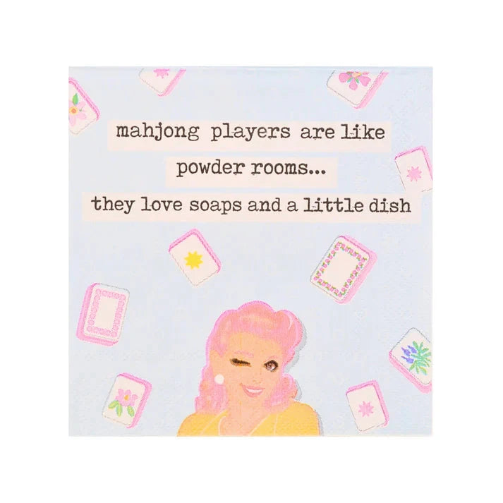 Mahjong Players are like Powder Rooms..." Cocktail Napkins The Happy Southerner