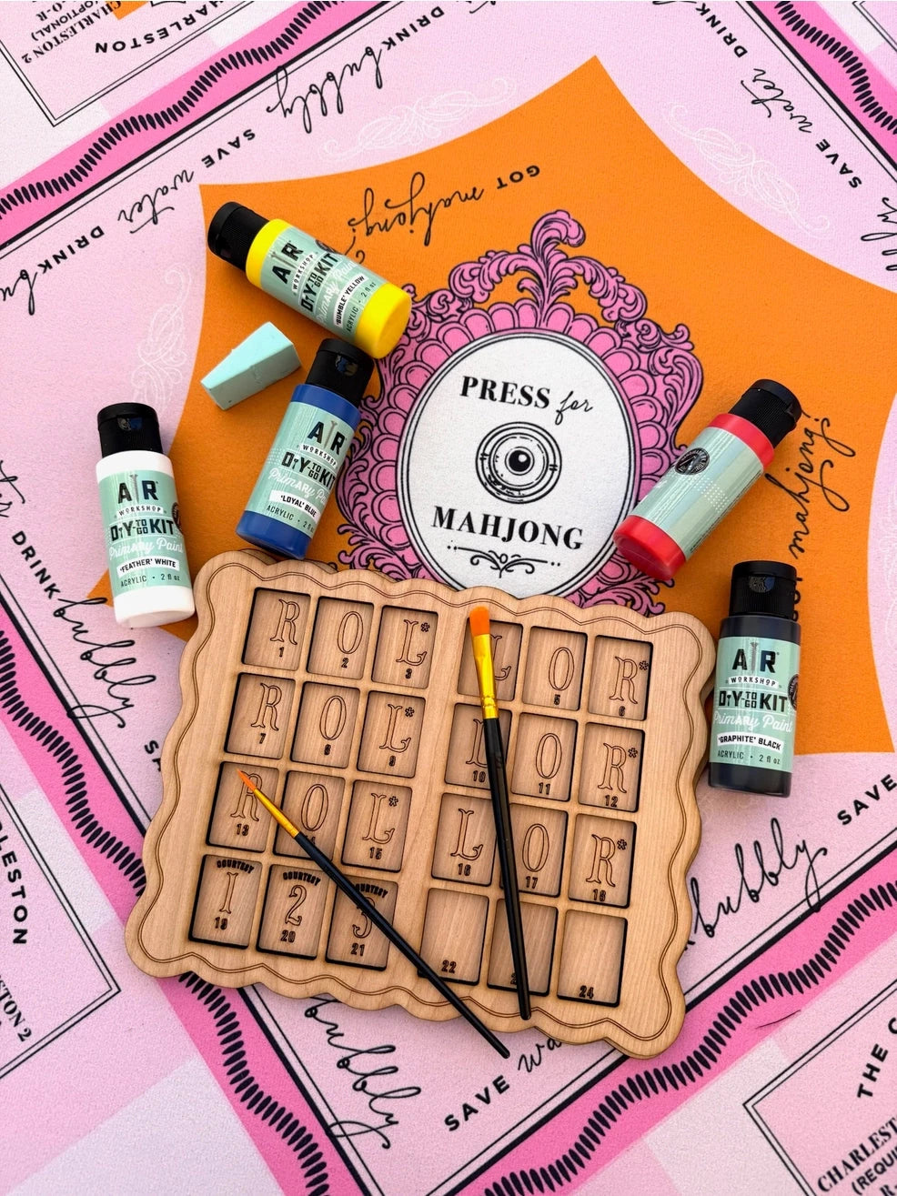 Mahjong Solo Practice Board Diy Kit The Happy Southerner