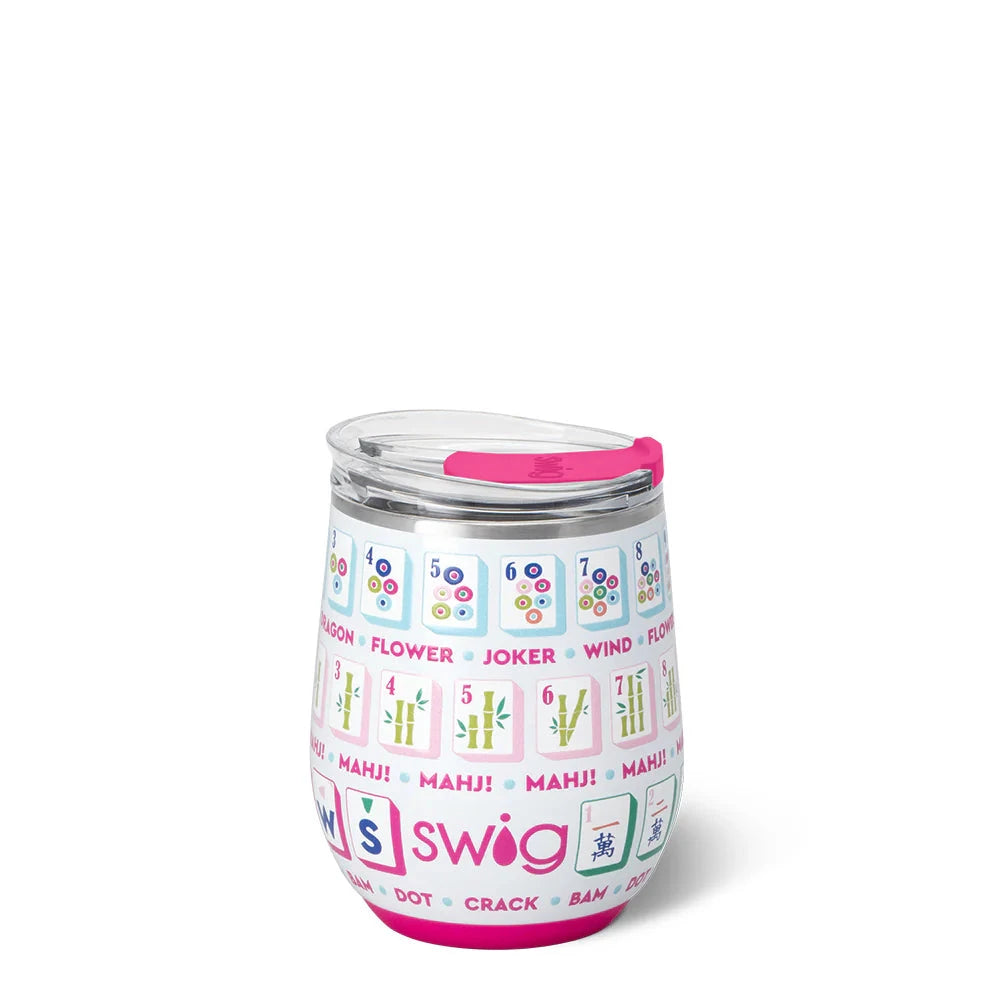 Mahjong Stemless Wine Tumbler 12oz The Happy Southerner