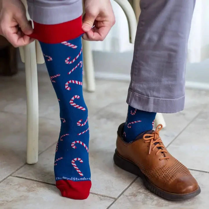 Men's Candy Cane Lane Socks The Happy Southerner