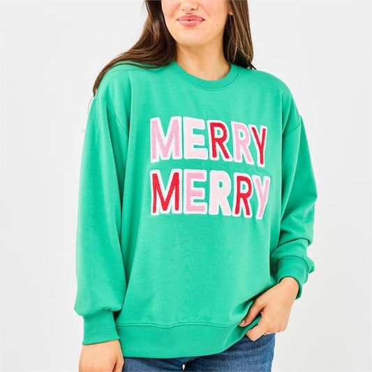 Merry Merry Sweatshirt The Happy Southerner