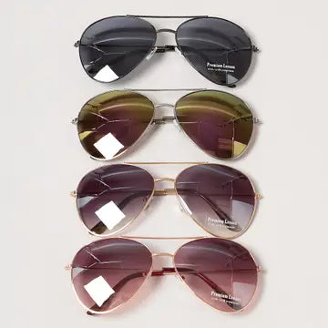 Multicolor Tinted Aviator Sunglasses The Happy Southerner