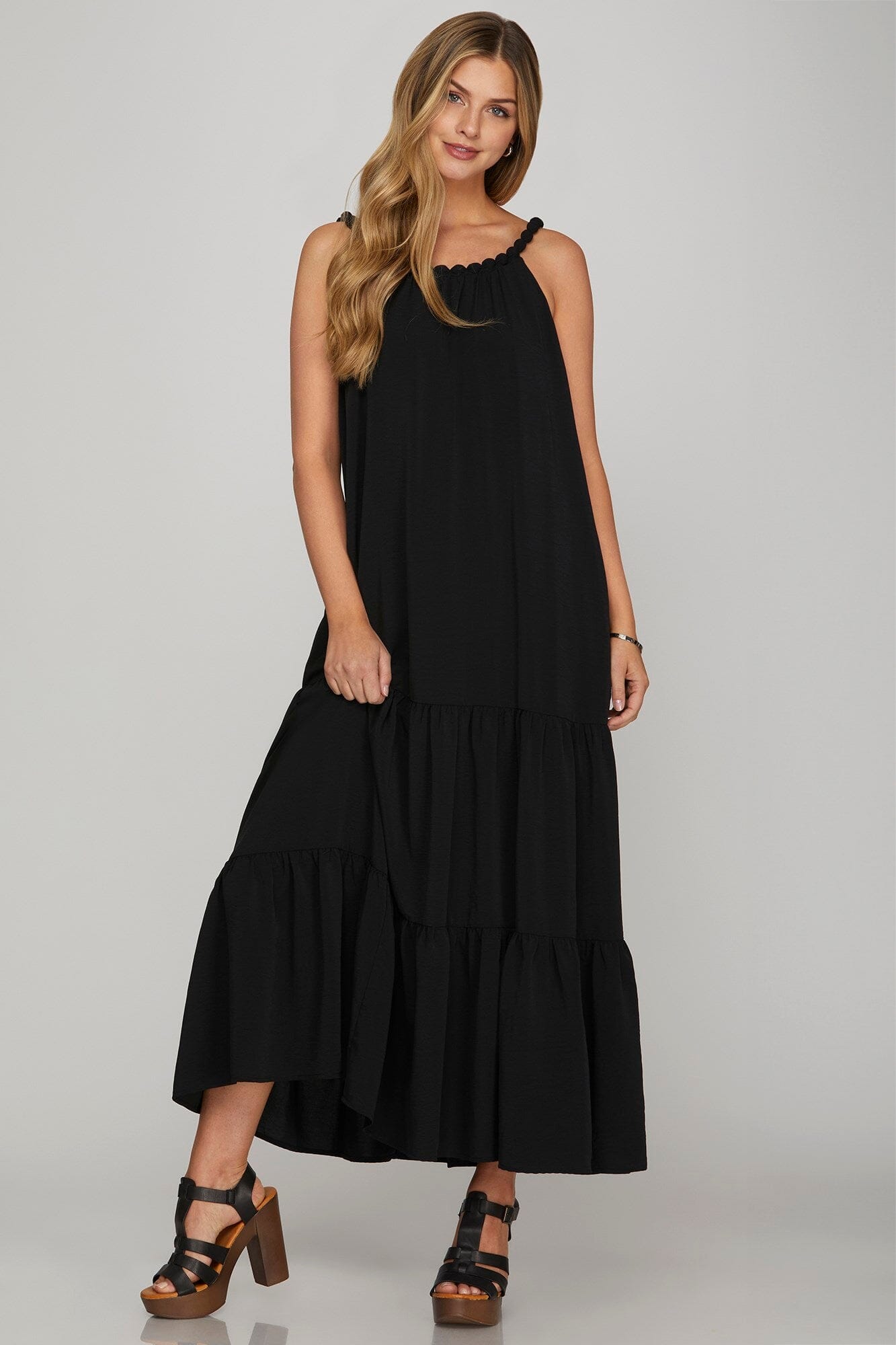 Muse Maxi Dress - Black The Happy Southerner
