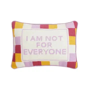 Not For Everyone Embroidered Needlepoint Style Pillow The Happy Southerner