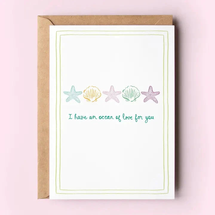 Ocean of Love For You Beach Card The Happy Southerner