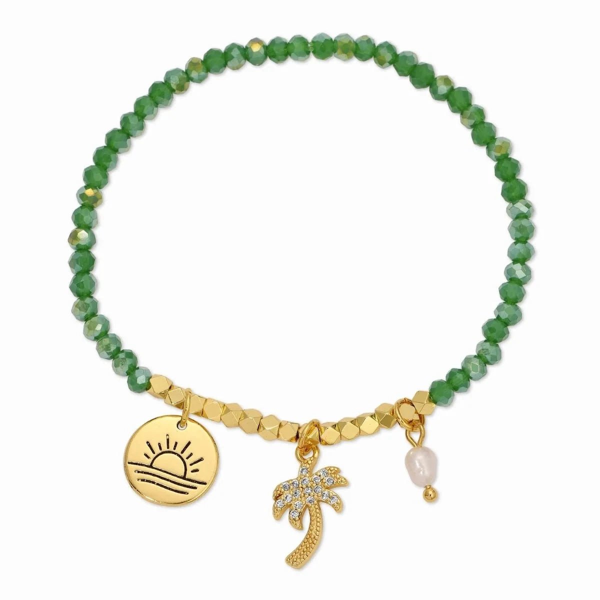 Palm Tree Stretch Charm Bracelet The Happy Southerner