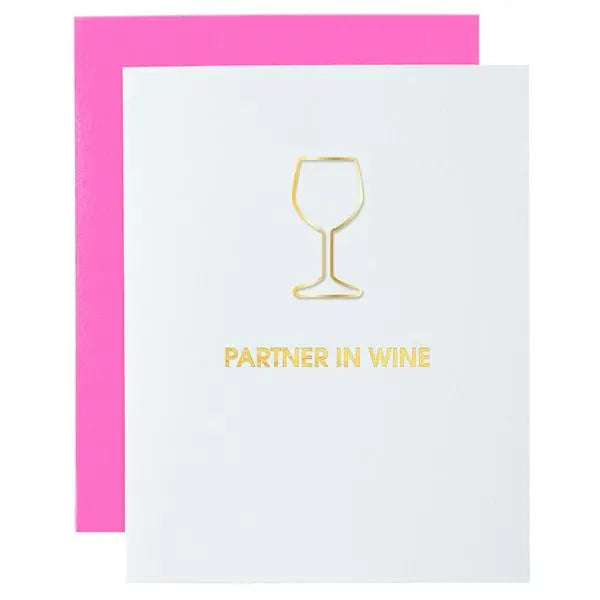 Partner in Wine Paper Clip Greeting Card The Happy Southerner