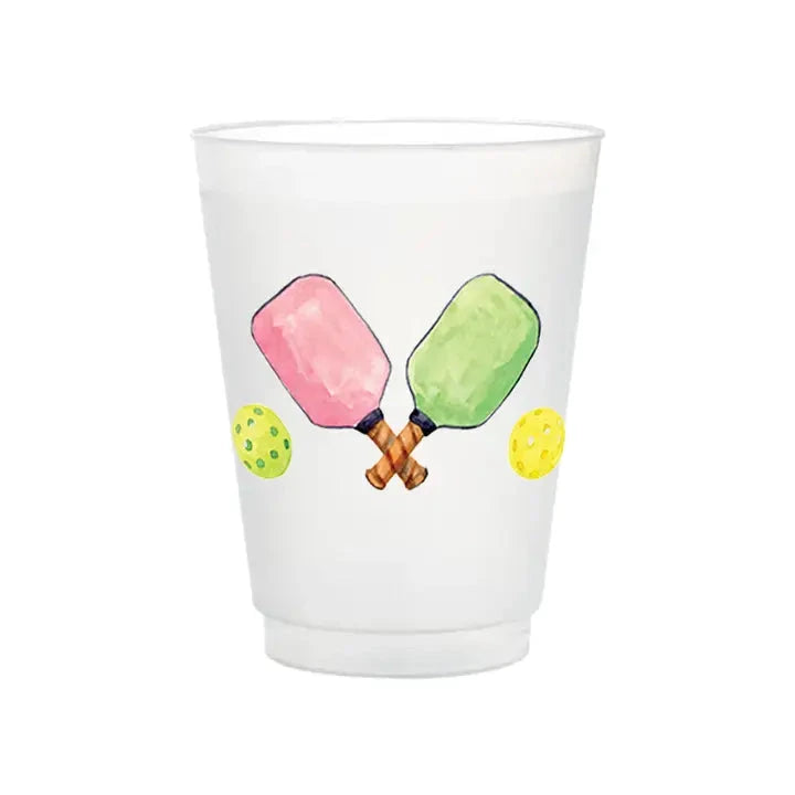 Pickleball Frosted Cups | Set of 6 The Happy Southerner