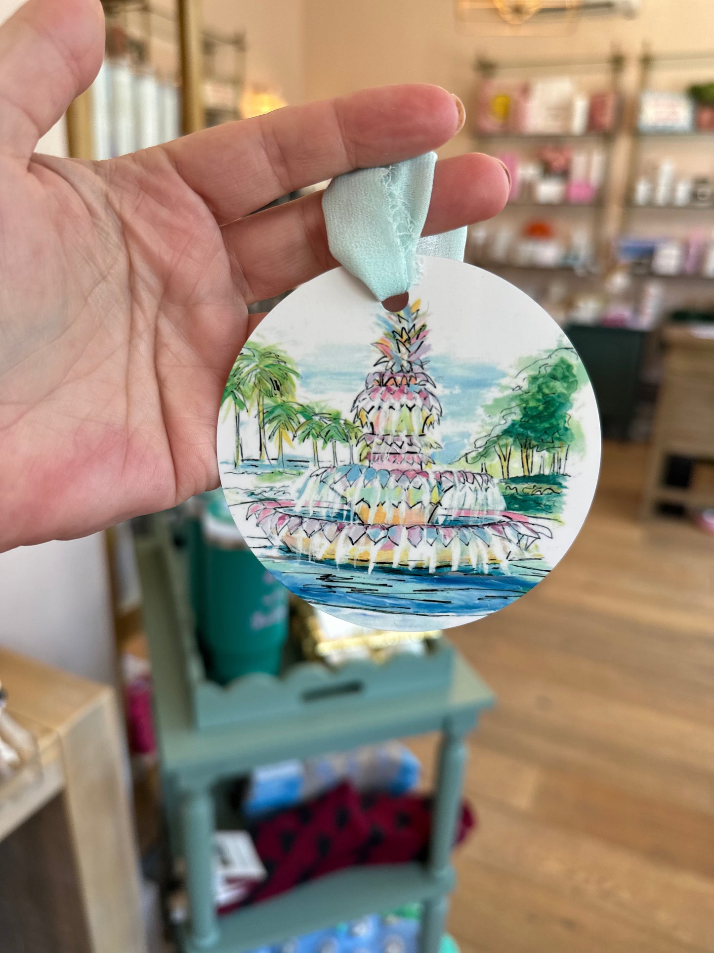 Pineapple Fountain Ornament The Happy Southerner