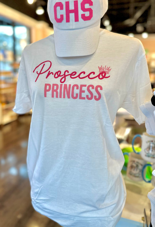 Prosecco Princess Crew Neck T-Shirt The Happy Southerner