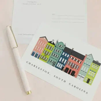 Rainbow Row Postcard The Happy Southerner