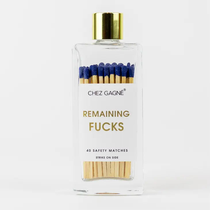 Remaining Fucks - Glass Bottle Matches The Happy Southerner