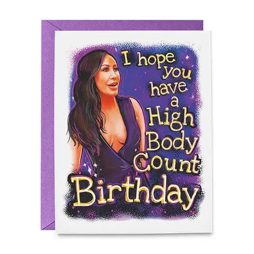 Rhoslc Angie High Body Count Birthday Card The Happy Southerner