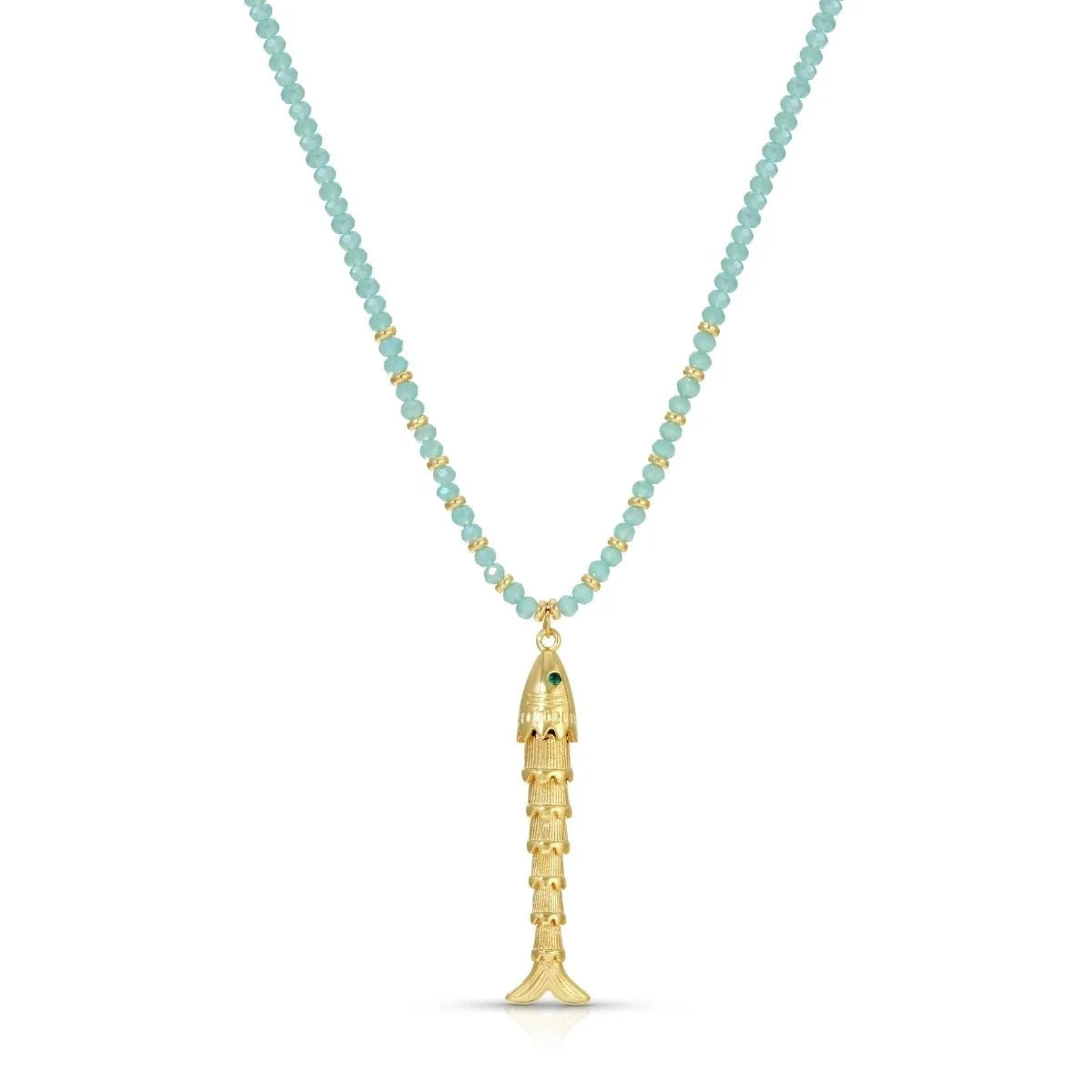 Rising Tide Fish Pendant Necklace The Happy Southerner Mint
