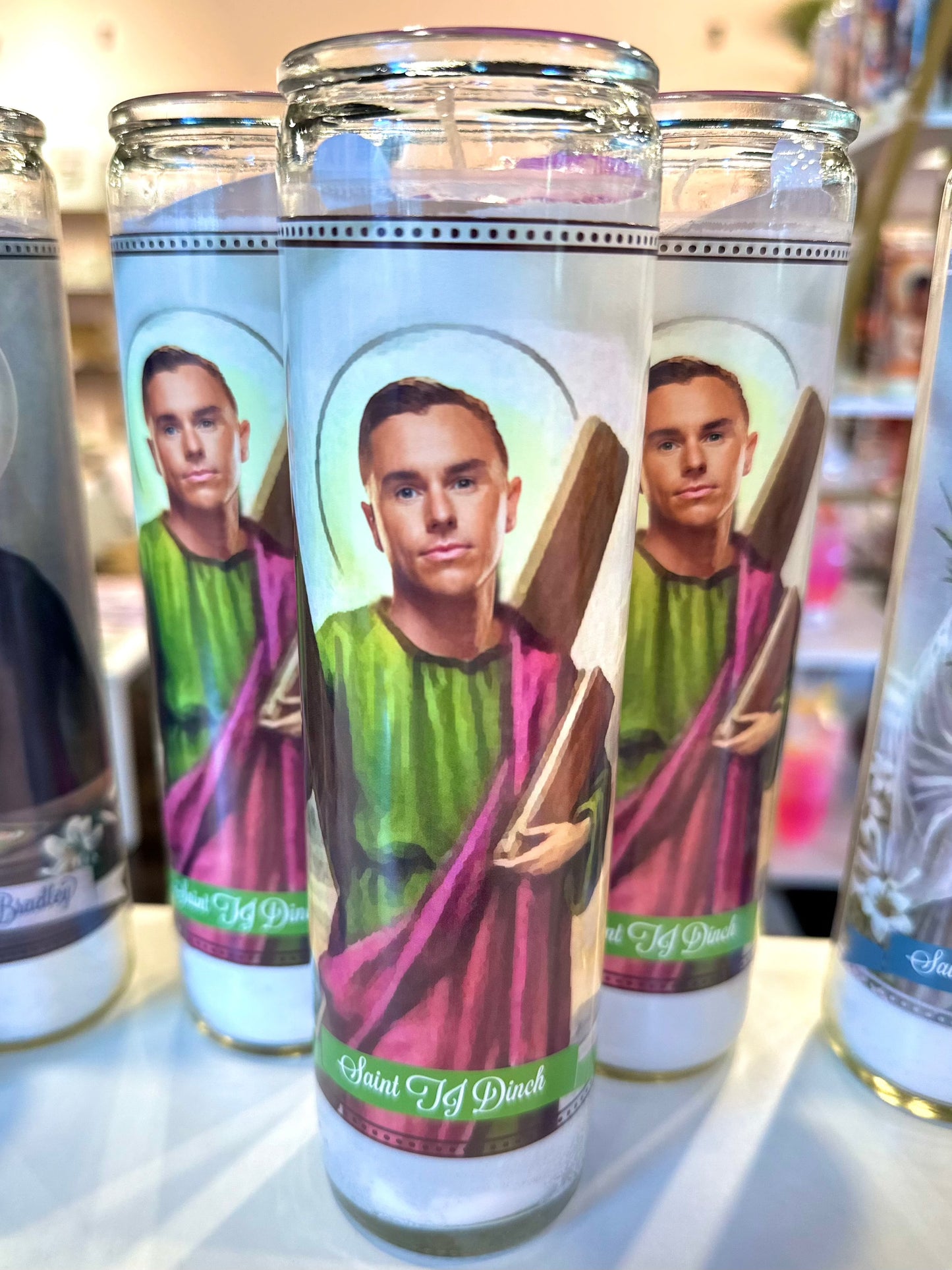 Saint TJ Dinch Candle The Happy Southerner