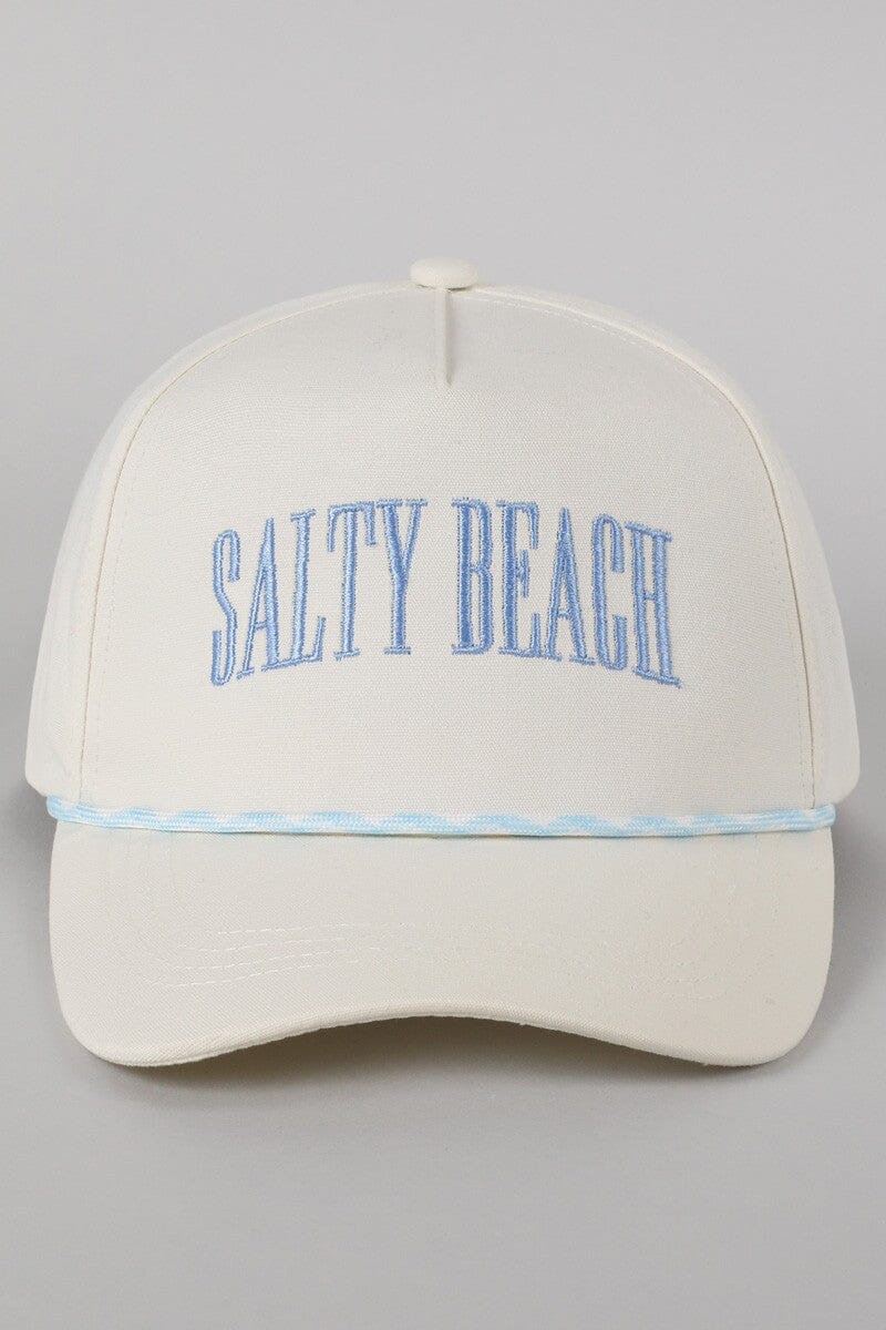 Salty Beach Embroidered Hat The Happy Southerner