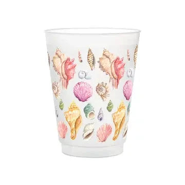 Seashells Frosted Cups | Set of 6 The Happy Southerner
