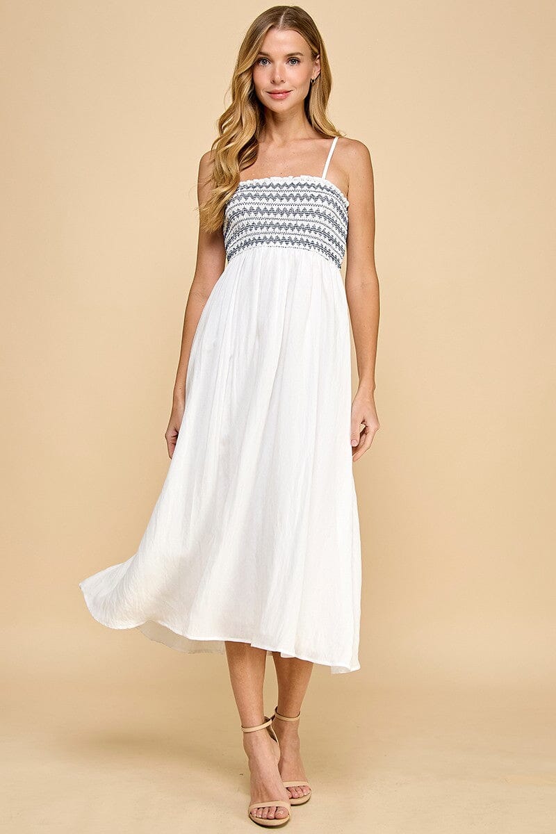 Seaside Breeze Smocked Midi The Happy Southerner