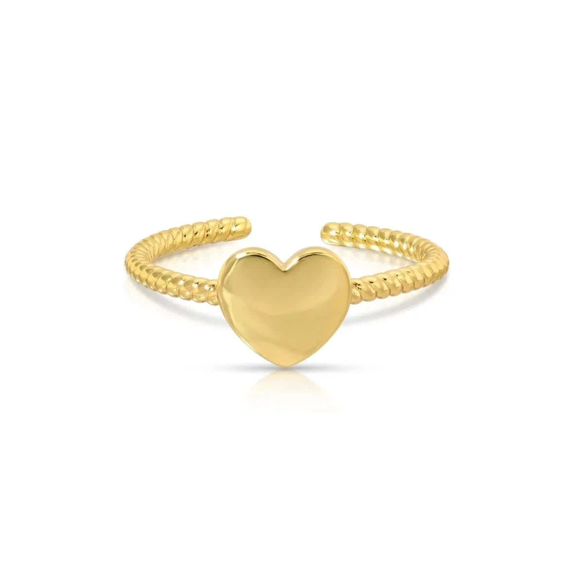 Simple Heart Adjustable Ring The Happy Southerner