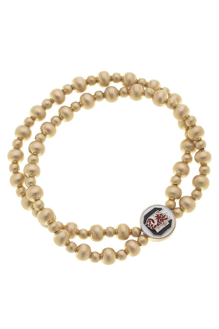 South Carolina Gamecocks Ball Bead Bracelet The Happy Southerner