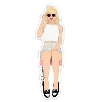 Taylor Swift Sitting Sticker The Happy Southerner