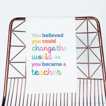 Teacher Thank You Colorful Gift Towel | Appreciation The Happy Southerner
