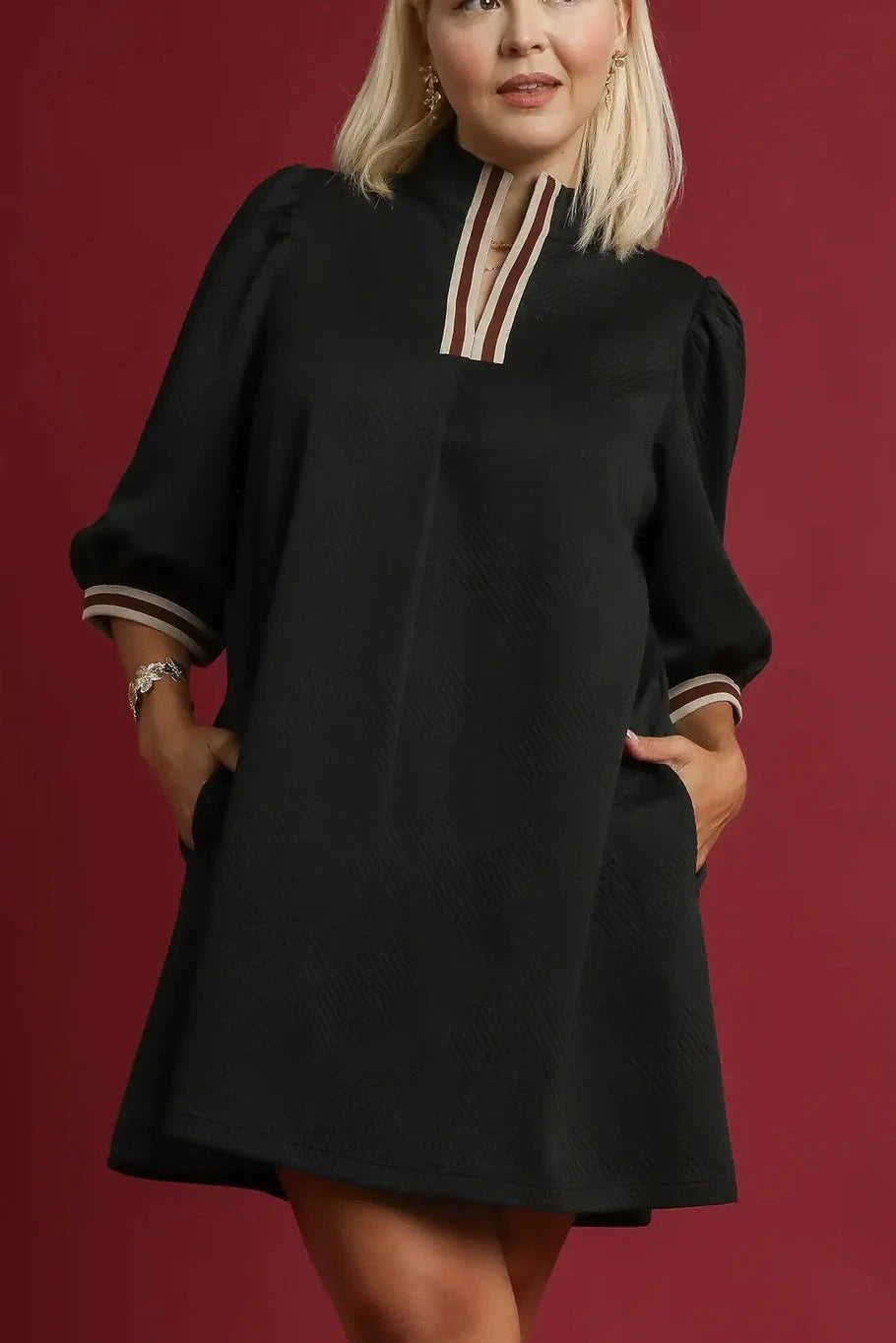 The Charleston Chic Mock Neck Dress The Happy Southerner