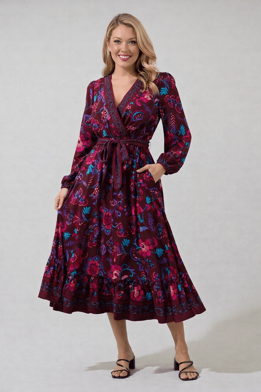 Tory Paisley Midi Dress The Happy Southerner