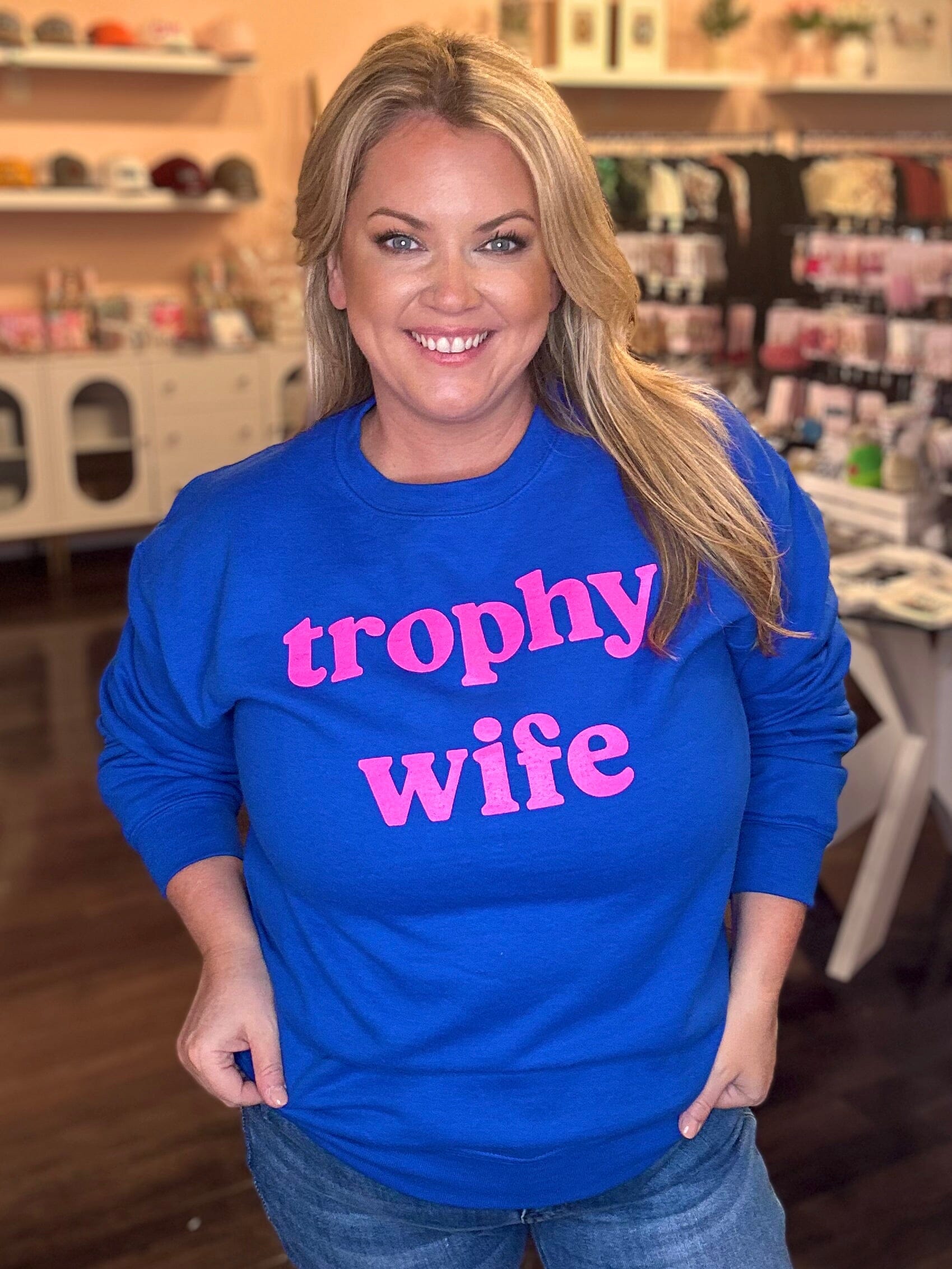 Trophy Wife Crewneck Sweatshirt S Trophy Wife Crewneck Sweatshirt S
