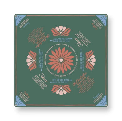 Vintage Blooms Mahjong Mat The Happy Southerner