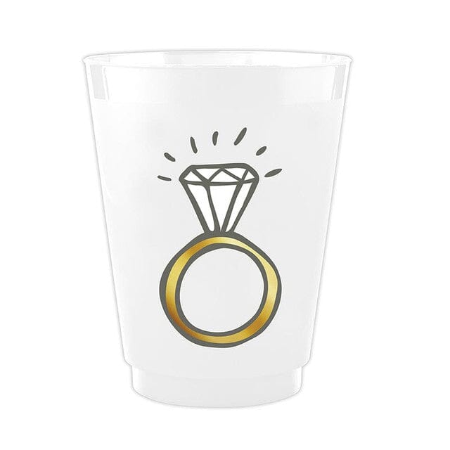Wedding Ring Frosted Cups The Happy Southerner