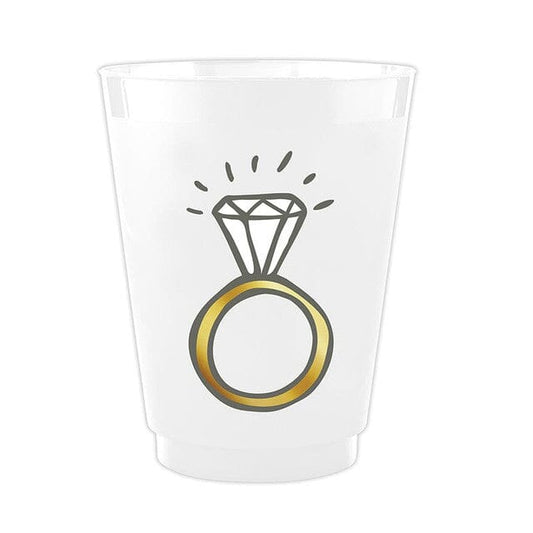 Wedding Ring Frosted Cups The Happy Southerner