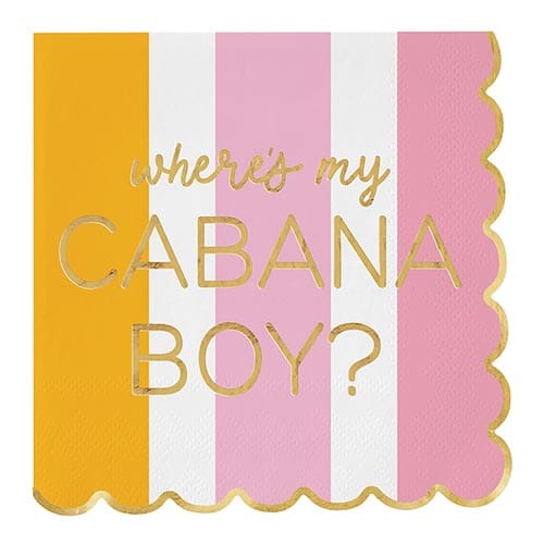 Where's My Cabana Boy Cocktail Napkins The Happy Southerner