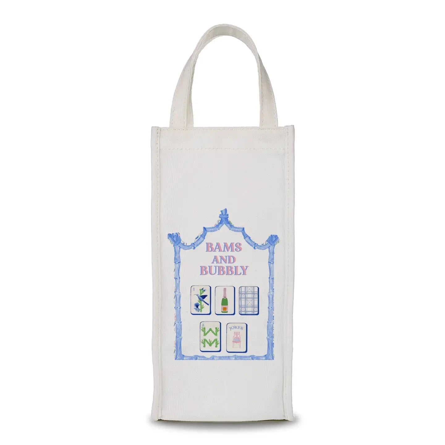 Wine Bag - Bams and Bubbly - Mahjong The Happy Southerner
