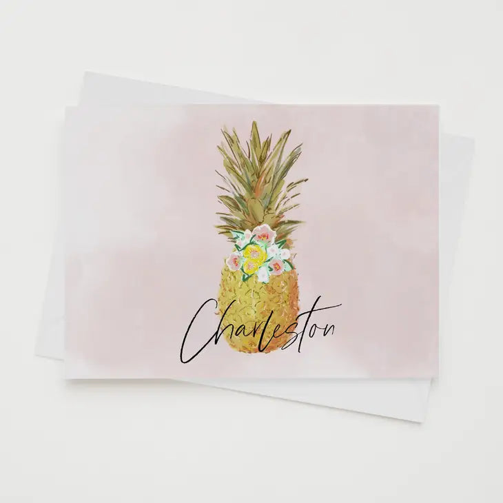 Charleston Pineapple Note Card The Happy Southerner