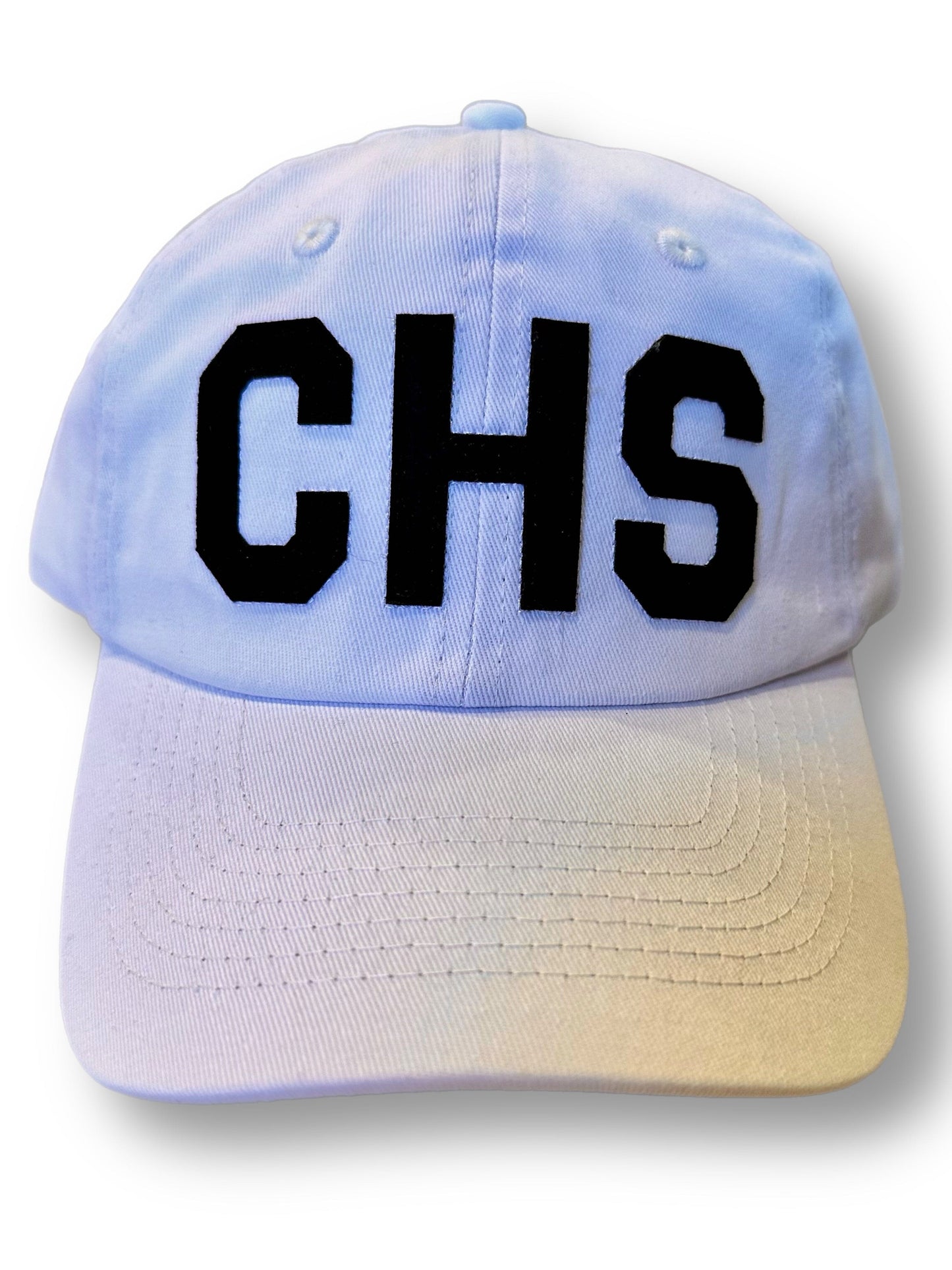 CHS Baseball Hat - White & Black The Happy Southerner