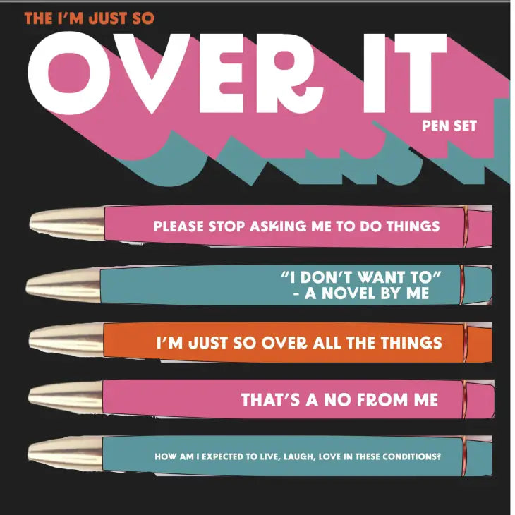 Over It Pen Set The Happy Southerner