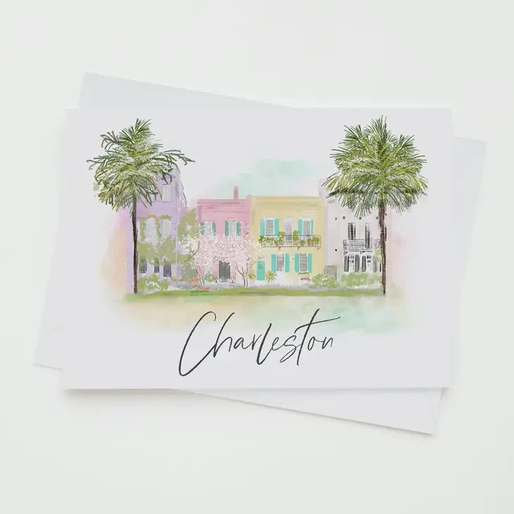 Rainbow Row Greeting Card The Happy Southerner